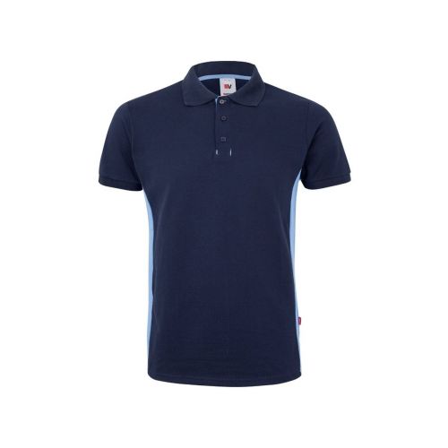 VL SUPAY - Zweifarbiges Piqué-Poloshirt (180 g/m²), kurzärmelig, aus Baumwolle (60%) und Polyester (40%)