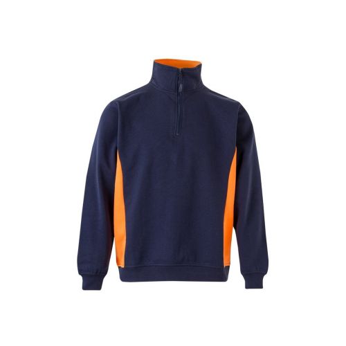 VL SVAROG - Zweifarbiges Frottee-Sweatshirt (260 g/m²), aus Polyester (65 %) und Baumwolle (35 %)