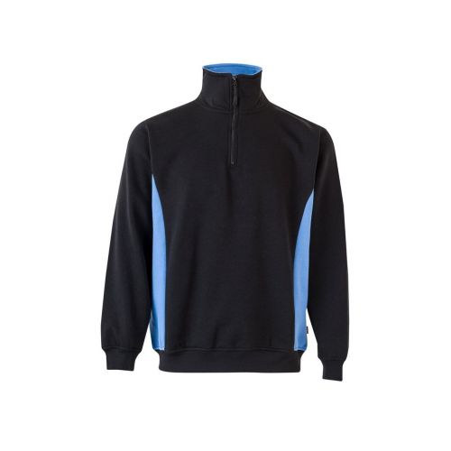 VL SVAROG - Zweifarbiges Frottee-Sweatshirt (260 g/m²), aus Polyester (65 %) und Baumwolle (35 %)