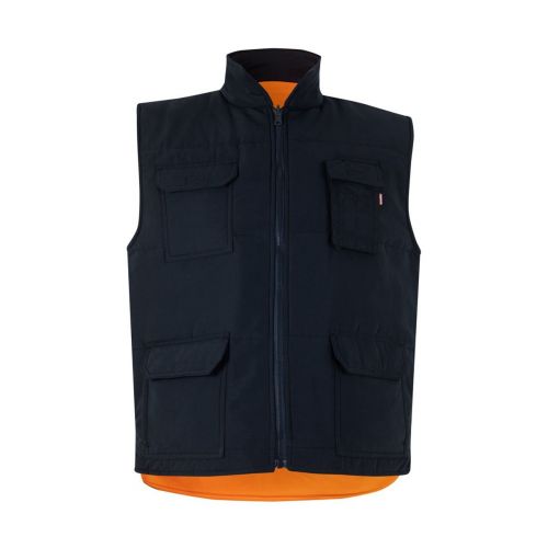 VL DIANA - Steppweste (220g/m²), wendbar und mit mehreren Taschen, aus Polyester (100%), mit Reißverschluss und Wendezipper