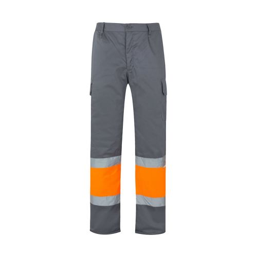 VL POSEIDON - Zweifarbige Twill-Hose mit mehreren Taschen (210 g/m²), aus Baumwolle (20%) und Polyester (80%)