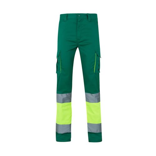 VL ZEUS - Zweifarbige Stretch-Hose mit mehreren Taschen (240 g/m²), aus Baumwolle (46 %), EME (38 %) und Polyester (16 %)