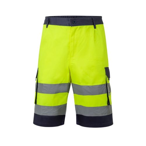 VL HADES - Zweifarbige Bermudashorts mit mehreren Taschen (210 g/m²), aus Baumwolle (20%) und Polyester (80%)