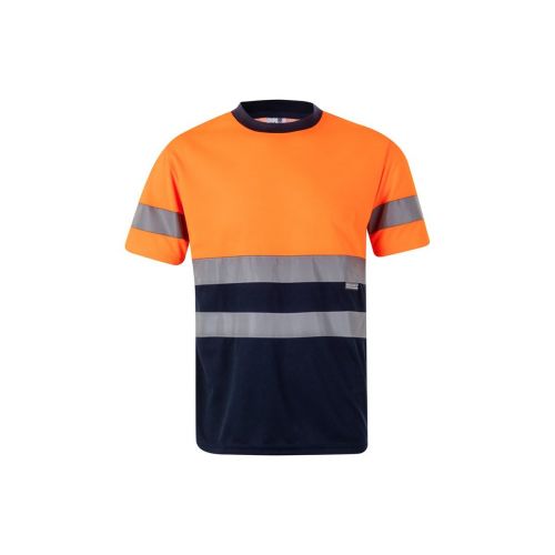 VL BRAHMA - Zweifarbiges technisches T-Shirt mit Bird-Eye-Design (140 g/m²), aus Polyester (100%)