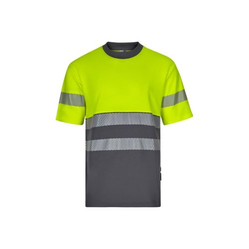 VL BASTET - Zweifarbiges T-Shirt aus Piqué (150 g/m²), aus Baumwolle (55 %) und Polyester (45 %)