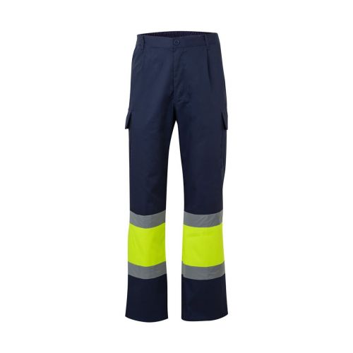 VL ARTEMIS - Zweifarbige Hose aus Twill (190g/m²), Baumwolle (20%) und Polyester (80%)