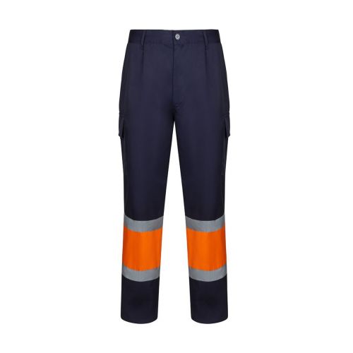 VL ARTEMIS - Zweifarbige Hose aus Twill (190g/m²), Baumwolle (20%) und Polyester (80%)