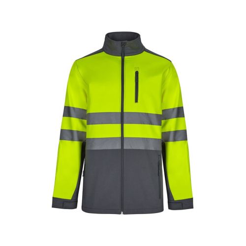 VL HESTIA LARGE - Zweifarbige Softshell-Jacke (280 g/m²), mit Fleece-Futter und TPU-Membran, aus Polyester (96 %) und Elasthan (4 %)