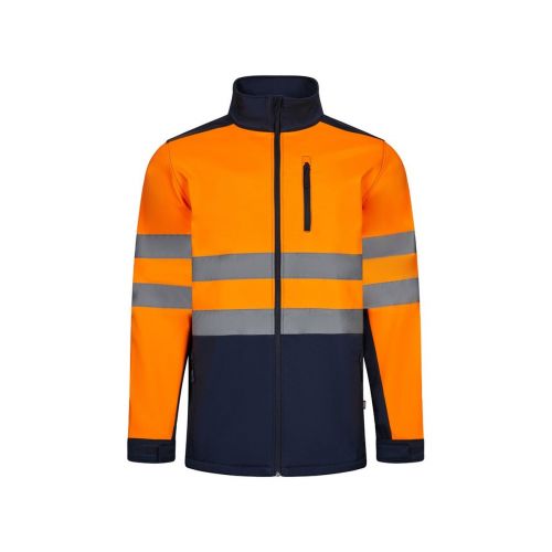 VL HESTIA LARGE - Zweifarbige Softshell-Jacke (280 g/m²), mit Fleece-Futter und TPU-Membran, aus Polyester (96 %) und Elasthan (4 %)