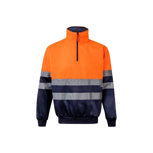 VL THOR LARGE - Zweifarbiges Sweatshirt (300g/m²) aus Polyester-Fleece (100%)