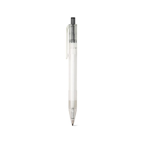 HARLAN - rPET-Kugelschreiber mit farbigem Knopf