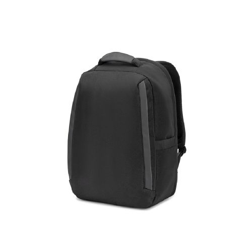 YANGON BPACK - Diebstahlsicherer Rucksack aus Twill mit wasserabweisender Beschichtung und recyceltem 600D-Polyester für Laptops 17'3