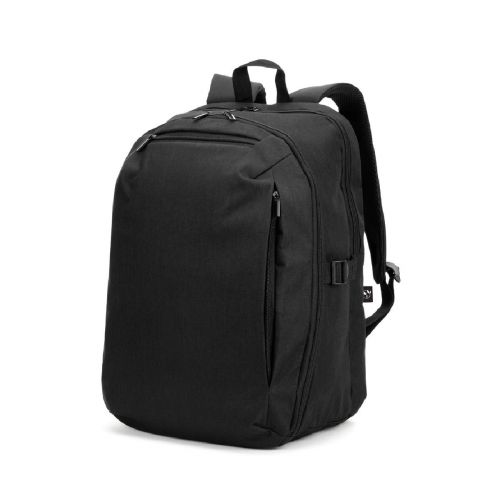 UDINE - Rucksack mit komplett öffnendem Fach aus recyceltem 300D Polyester, 16