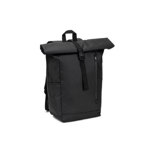 OSASCO BPACK - Rolltop-Rucksack mit Reissverschlusssystem, bei dem das Oberteil aufgerollt werden kann, um es an das Volumen des Rucksacks anzupassen. Hergestellt aus recyceltem 600D-Polyester