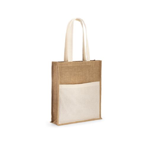 BRAGA - Jutetasche (240 g/m²) und Tasche aus 100% Baumwolle (140 g/m²)