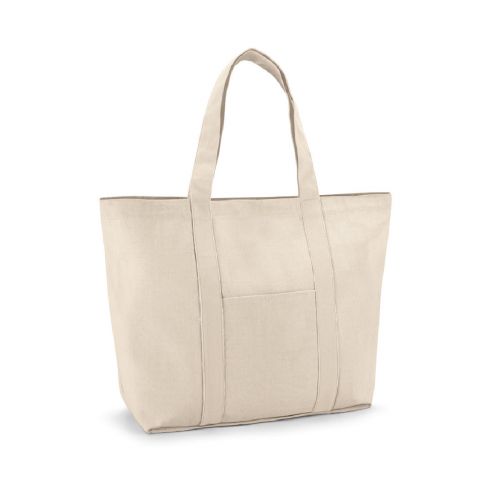 VILLE - Tragetasche aus 100% Canvas-Baumwolle mit einer Innentasche (280 g/m²)
