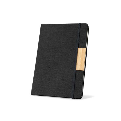 HOMERO - Set bestehend aus einem A5-Hardcover-Notizblock und einem Bambus-Kugelschreiber