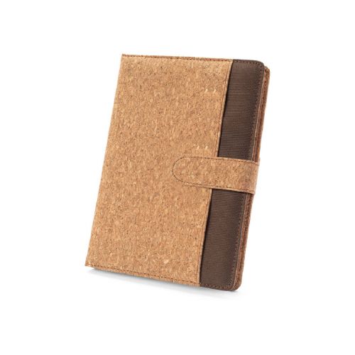 FIELDING - Mappe A5 aus Kork und recyceltem Polyester (100 % rPET) mit abnehmbarem Notizblock
