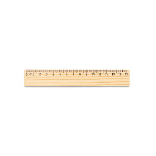 WESLEY 15 - Lineal aus Kiefernholz mit 15 cm Skala