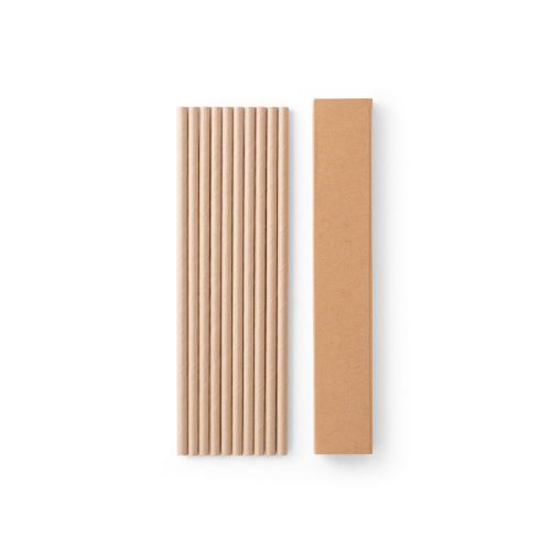 LAMONE - Strohhalm-Set aus Kraftpapier