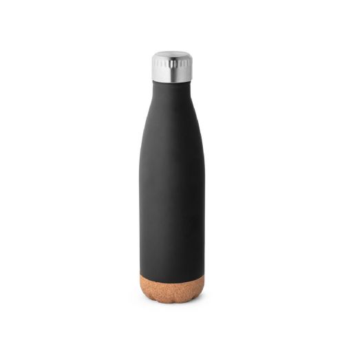 SOLBERG - Thermosflasche aus Edelstahl und Korkboden, 560 ml