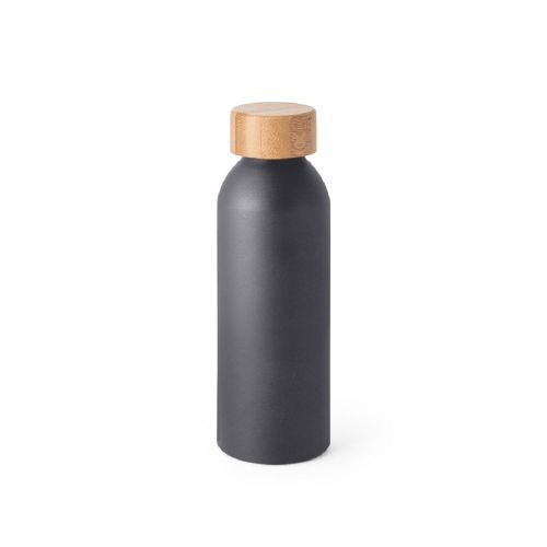 QUETA - Aluminiumflasche mit Bambusdeckel 550 ml