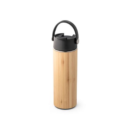 LAVER - Thermosflasche aus Bambus, Edelstahl und PP 440 ml
