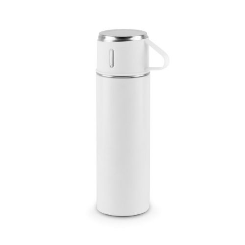 COMANECI - Doppelwandige Edelstahlflasche (90% recycelt) mit matter Oberfläche 490 ml