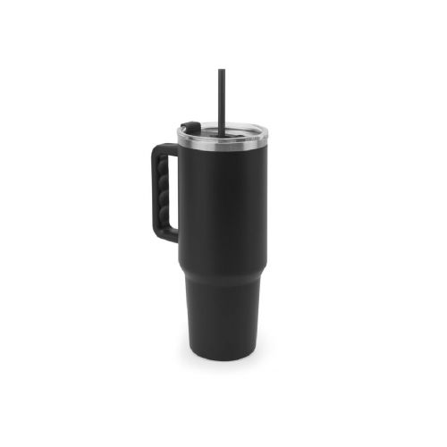 JOYNER XL - Grosser Reisebecher aus Edelstahl (91 % recycelt) mit vakuumisolierter Doppelwand und matter Oberfläche 1300 ml