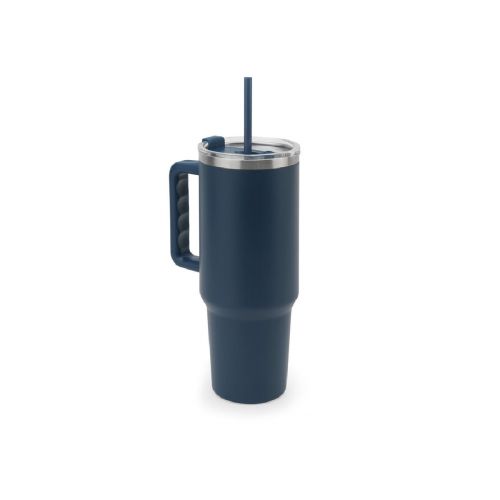 JOYNER XL - Grosser Reisebecher aus Edelstahl (91 % recycelt) mit vakuumisolierter Doppelwand und matter Oberfläche 1300 ml