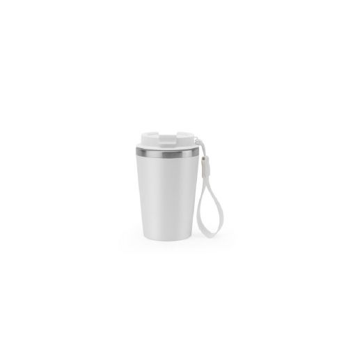 SPITZ - Reisebecher aus Edelstahl (90 % recycelt) und Außenwand aus PP mit matter Oberfläche 440 ml