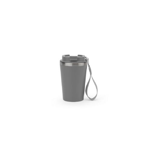 SPITZ - Reisebecher aus Edelstahl (90 % recycelt) und Außenwand aus PP mit matter Oberfläche 440 ml
