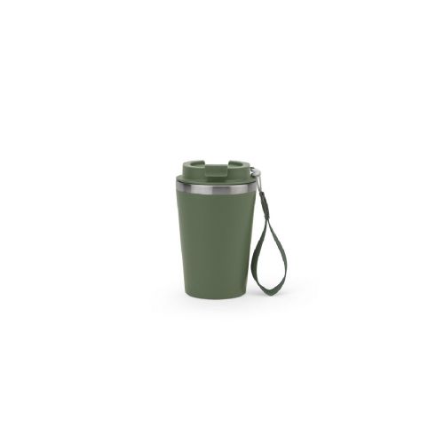 SPITZ - Reisebecher aus Edelstahl (90 % recycelt) und Außenwand aus PP mit matter Oberfläche 440 ml