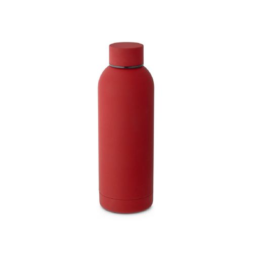 ODIN - Trinkflasche aus Edelstahl (36% recycelt) (550 mL) mit gummierter Oberfläche
