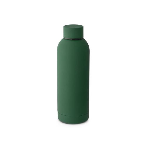 ODIN - Trinkflasche aus Edelstahl (36% recycelt) (550 mL) mit gummierter Oberfläche