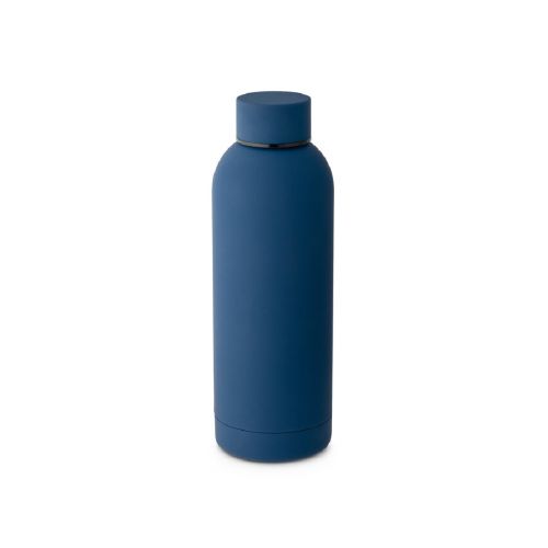ODIN - Trinkflasche aus Edelstahl (36% recycelt) (550 mL) mit gummierter Oberfläche