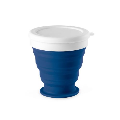 ASTRADA - faltbarer Reisebecher aus Silikon und PP 250 ml
