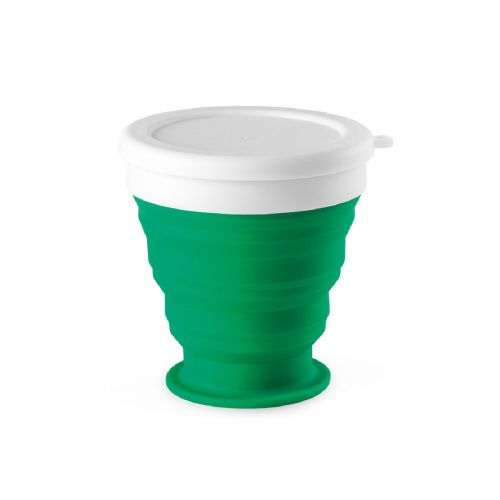 ASTRADA - faltbarer Reisebecher aus Silikon und PP 250 ml