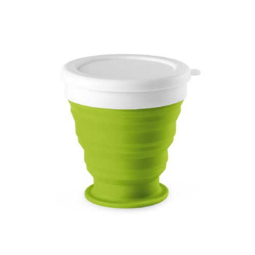 ASTRADA - faltbarer Reisebecher aus Silikon und PP 250 ml