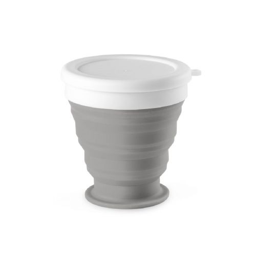 ASTRADA - faltbarer Reisebecher aus Silikon und PP 250 ml