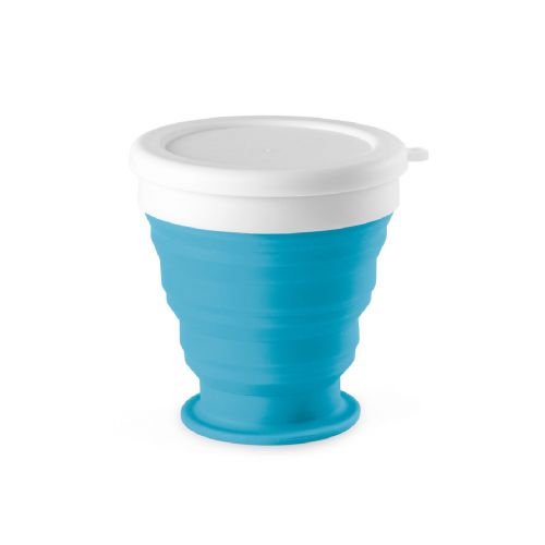ASTRADA - faltbarer Reisebecher aus Silikon und PP 250 ml