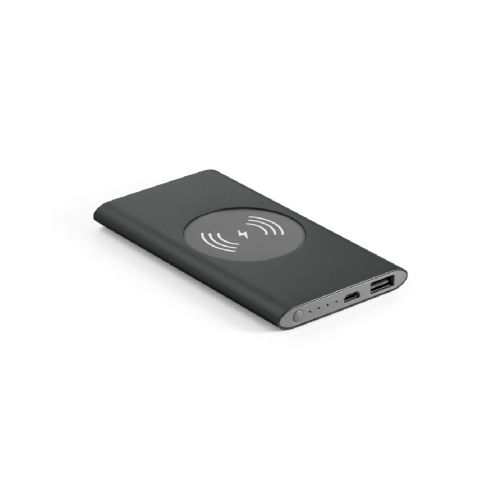 CASSINI - Powerbank 4'000 mAh mit 5W wireless Ladegerät aus Recyceltes Aluminium (100 % rAL)