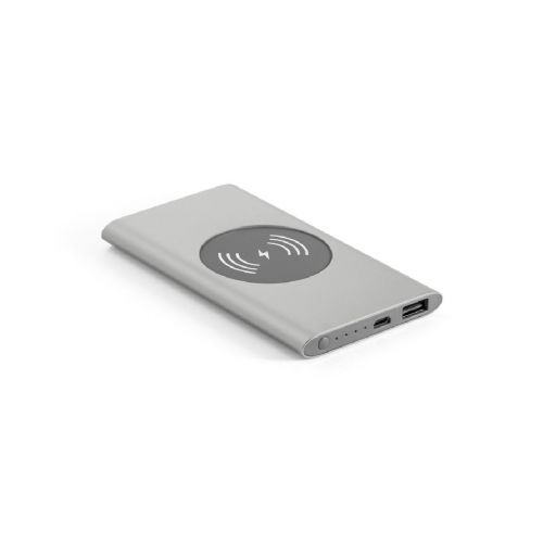 CASSINI - Powerbank 4'000 mAh mit 5W wireless Ladegerät aus Recyceltes Aluminium (100 % rAL)