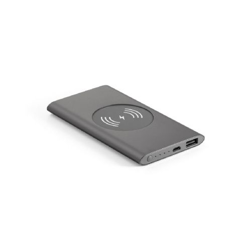 CASSINI - Powerbank 4'000 mAh mit 5W wireless Ladegerät aus Recyceltes Aluminium (100 % rAL)