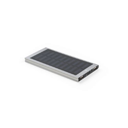 CLERK - 8'000 mAh Powerbank mit Solarpanel aus 100% recyceltem Aluminium