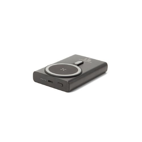 WRIGHT 10 - Magnetische Powerbank mit Schnellladefunktion aus recyceltem Aluminium und recyceltem ABS, 10'000 mAh