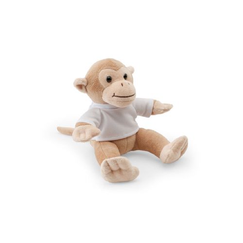 MONKY - Plüschtier in Form eines Affen mit T-Shirt