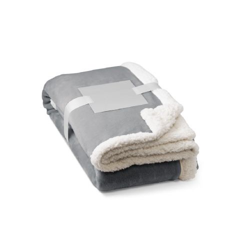 HEIDEN - Wendbare Fleecedecke (190 g/m²) mit Satinband und personalisierter Karte