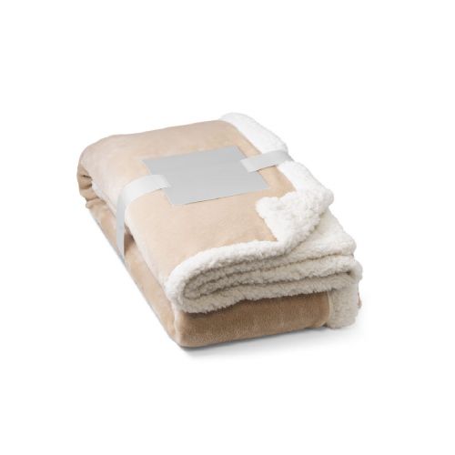 HEIDEN - Wendbare Fleecedecke (190 g/m²) mit Satinband und personalisierter Karte