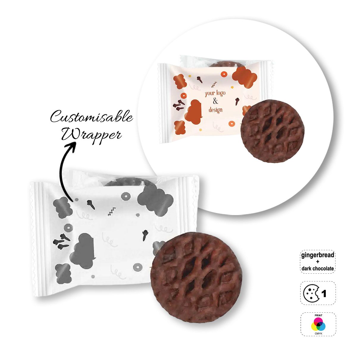 PREMIUM COOKIE - Weiches Gewürzplätzchen, 107x75 mm | GL810703A